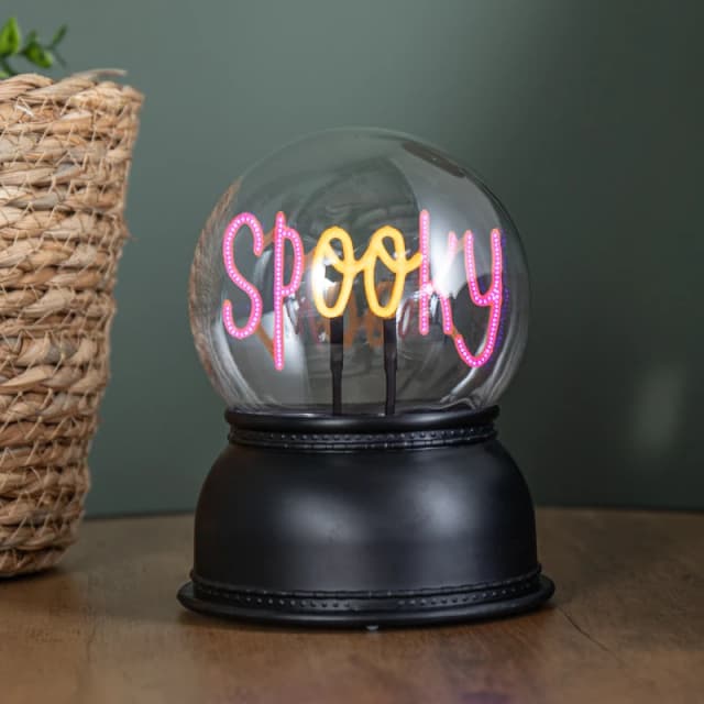 14cm Battery Operated Light up Spooky Halloween Globe with LEDs