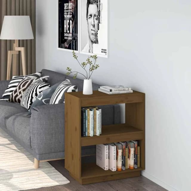 VIDAXL Vidaxl - Book Cabinet Honey Brown 60x35x71cm Solid Wood Pine 8720286815939