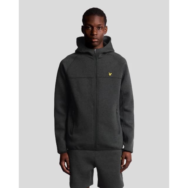 Lyle and Scott Neoprene Track Top Black male XS
