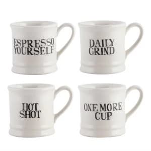 Creative Tops Stir It Up Espresso Mugs - Set of 4