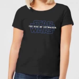 Star Wars The Rise Of Skywalker Logo Womens T-Shirt - Black