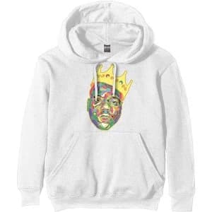 Biggie Smalls - Crown Unisex Large Hoodie - White