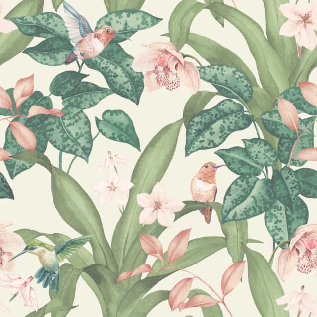 Arthouse Pretty Botanical Neutral Wallpaper