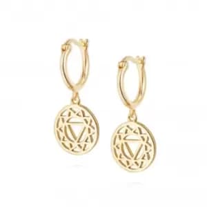 Solar Chakra 18ct Gold Platede Earrings ECHK2003