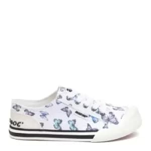 Rocket Dog Jazzin Butterfly White Trainers