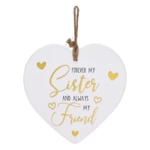 Golden Sentiments Heart Sister