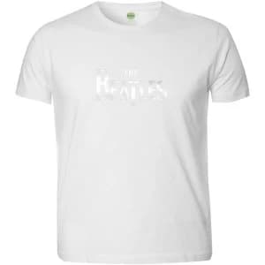 The Beatles - Drop T Logo Unisex Large T-Shirt - White