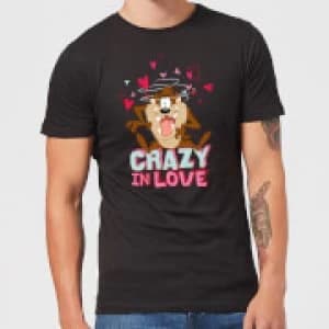 Looney Tunes Crazy In Love Taz Mens T-Shirt - Black