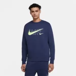 Nike Sportswear Mens Fleece Crew - Blue