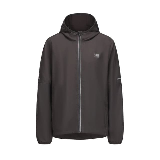 Karrimor Mens Water Resistant Hooded Long Sleeve Performance Running Jacket Charcoal male S