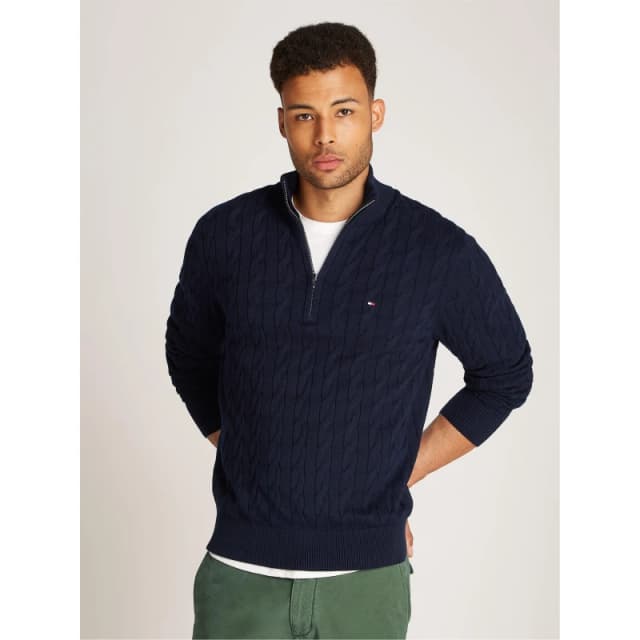 Tommy Hilfiger Half-zip sweater Desert Sky male L