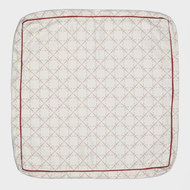 Off White Cushions for Adults Beige/Red unisex One Size