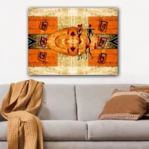 80147596_70100 Multicolor Decorative Canvas Painting