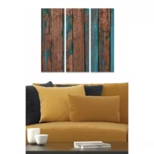 MDF87453032 Multicolor Decorative MDF Painting (3 Pieces)