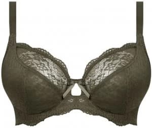 Freya Freya fancies lace underwire plunge bra Olive