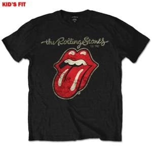 The Rolling Stones - Plastered Tongue Kids 3 - 4 Years T-Shirt - Black