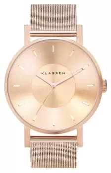 Klasse14 VO14RG003M Volare 42mm Rose-Gold Milanese Mesh Watch