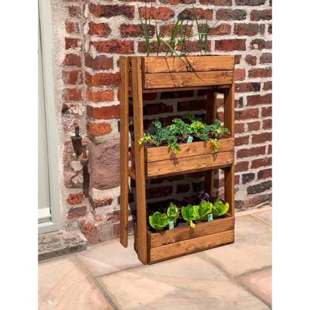 Charles Taylor Regular Herb Garden Planter - Redwood - L34 x W56 x H99 in Light Brown Light Brown Unisex