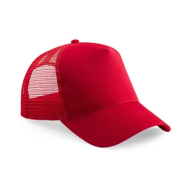 Beechfield Beechfield Men Snapback Trucker Cap in Red Red One Size Male 5063527835703