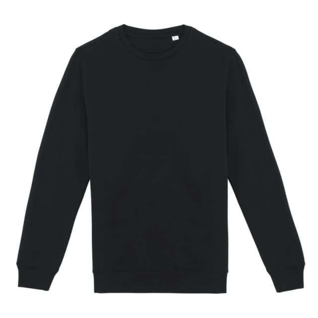 Native Spirit Mens Crew Neck Sweatshirt in Black Size: XS Black Male XS