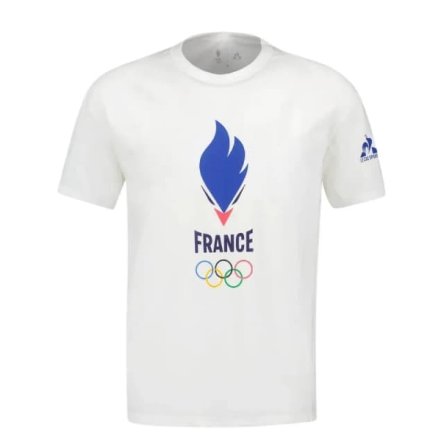 T-Shirt Le Coq Sportif Paris 2024 No. 5 Blanc Male S