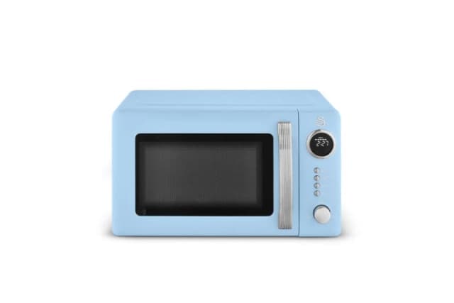 Swan RetroRevive Digital Microwave in Blue Blue Unisex