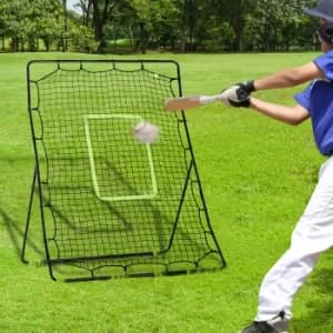 HOMCOM Football Rebounder Net Kids Adults Soccer Game Spot Baseball Softball Training Aid Practise Target Strike Shot Goal Play