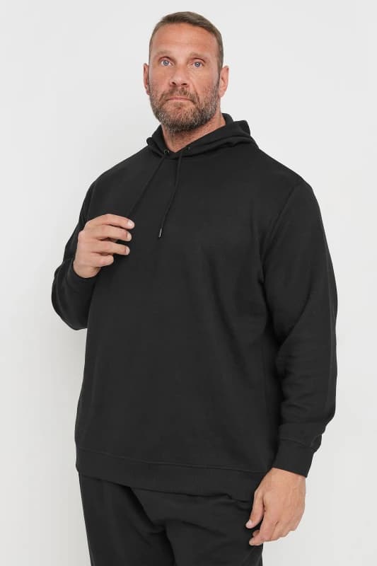 BadRhino BadRhino Men Diamond Quilted Hoodie in Black Size: 3X-Large Black XXXL Male 5063111743766