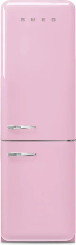 Smeg 331 Litre Fifties Style Right Hand Hinge 70/30 Fridge Freezer - Pink FAB32RPK6UK Pink