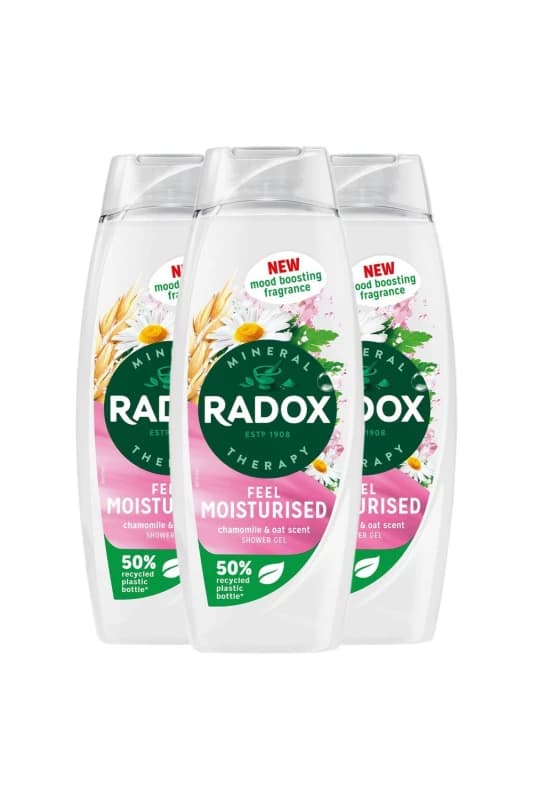 Radox Mineral Therapy 'Shower Gel' Moisturised Mood Boosting 450ml 3 Pack White unisex