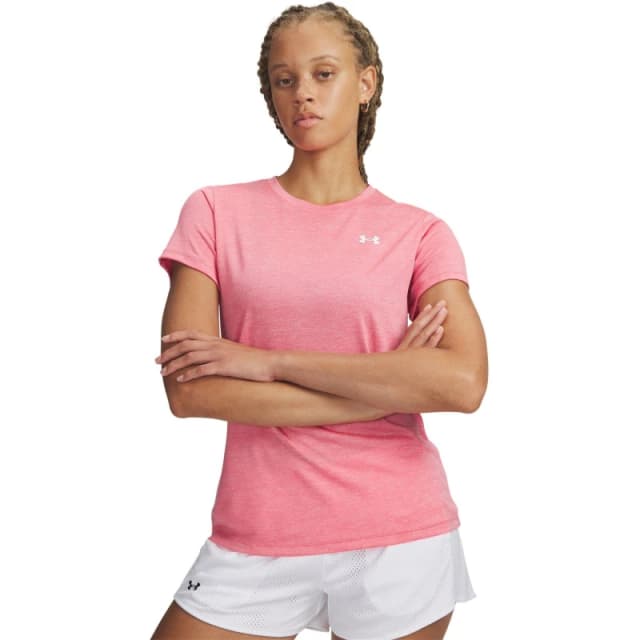 Womens T-Shirt Under Armour Tech Rose Female XS