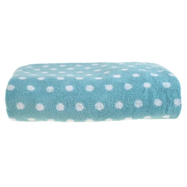 Allure Bath Fashions Patterned Polka Dot Bath Sheet - Duckegg