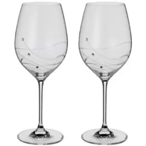 Dartington Glitz Goblet Wine Glasses Pair, Multipack