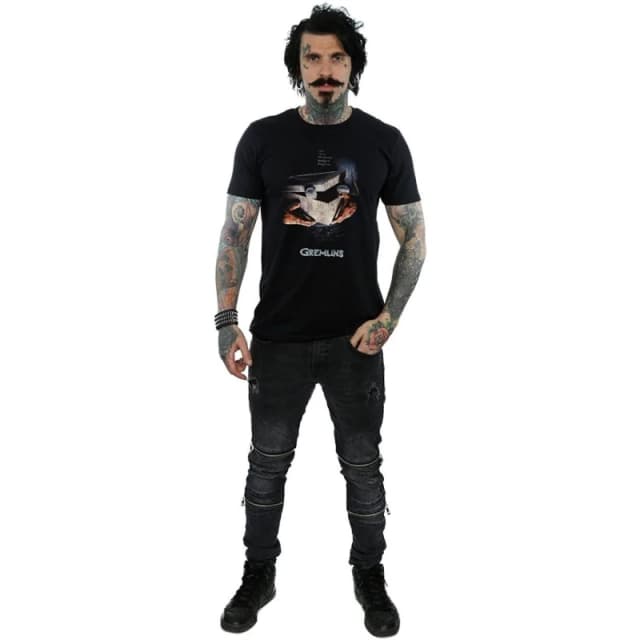 Gremlins Gremlins Men T-Shirt in Black Size: Small Black S Male 5059958518667
