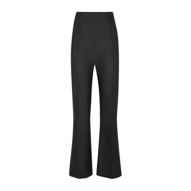 James Lakeland Black Bootsleg Wax Finish Trousers - 8