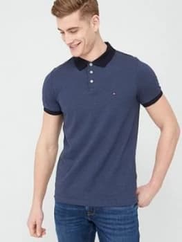 Tommy Hilfiger Flex Sophisticated Slim Fit Polo Shirt - Desert Sky Navy, Desert Sky Navy Size M Men