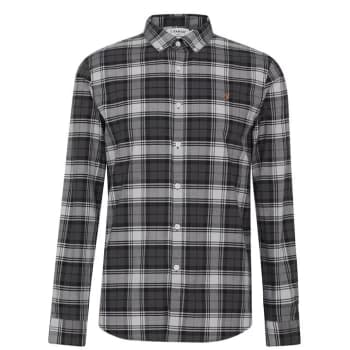 Farah Brewer Checked Shirt - Farah Grey 041