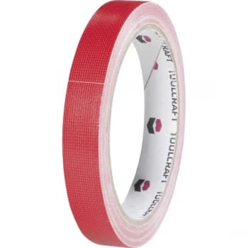 Toolcraft 403799 Fabric Adhesive Tape 10 m x 15mm - Red