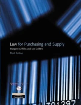 Law for Purchasing and Supply by Margaret Griffiths Book