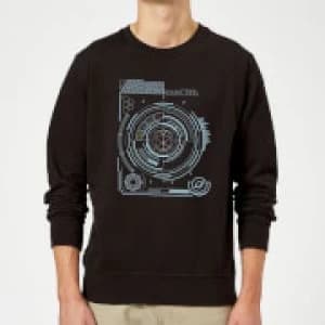 Crystal Maze Futuristic Crystal Sweatshirt - Black