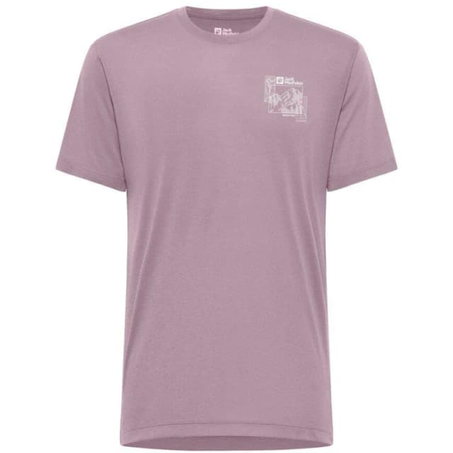 Jack Wolfskin Mens JW Vonnan Long-Sleeve Performance T-Shirt Wild Blossom male Small