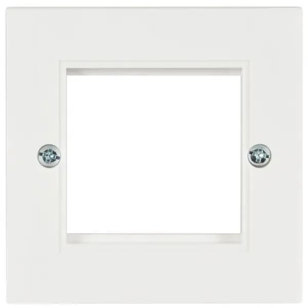 avlink Single 1 Gang Modular Wall Face Plate Frame for 2 x Euro Keystone Module 25x50mm A-CAB177556