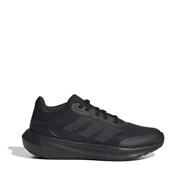 adidas Run Falcon 3 Junior Boys Running Shoes - Black 4