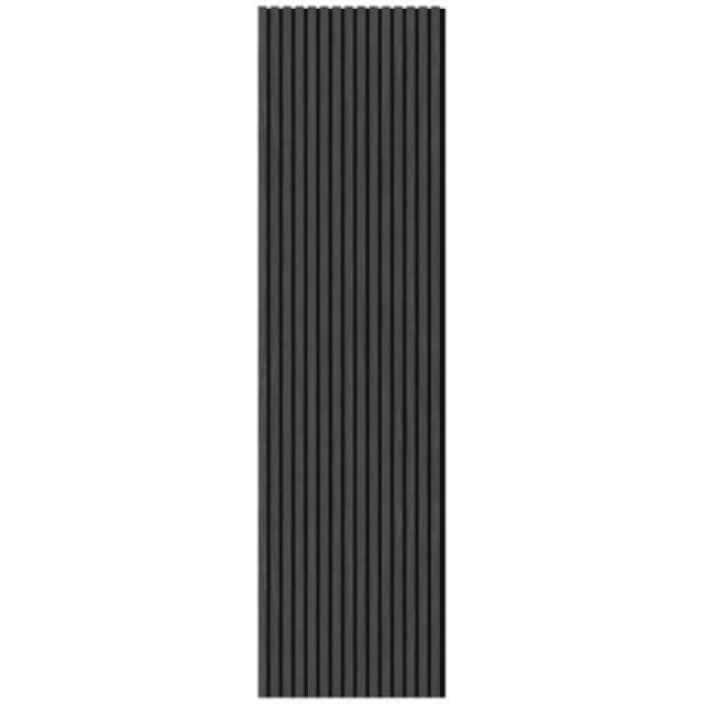 Wall Panels UK Slat Acoustic Wall Panel ( 2 Pack ), Black 8210