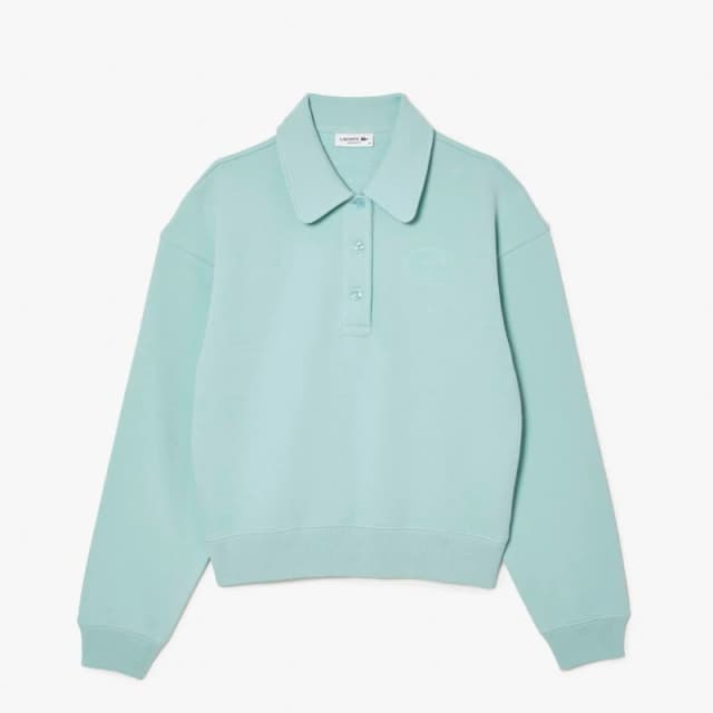 Lacoste Relaxed Fit Embroidered Polo Sweatshirt - Green Green 12