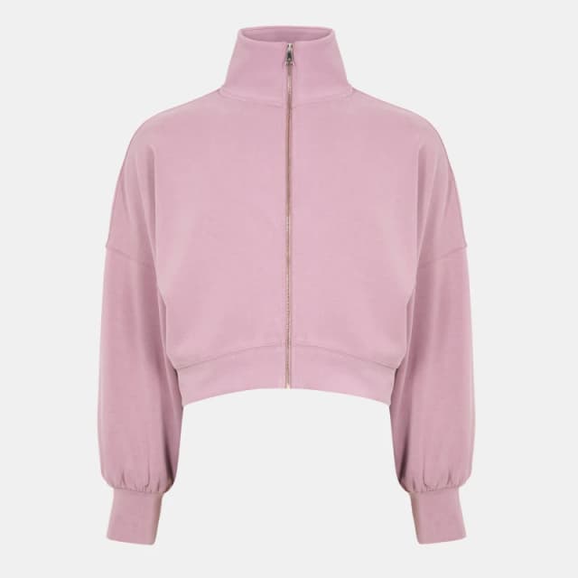 Ted Baker Mens Zipped Funnel Neck Full Zip Fleece Fabric Dusky-Pink male S (2)