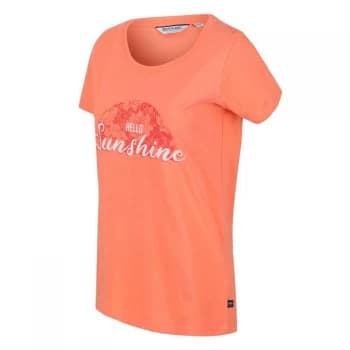 Regatta Filandra IV Graphic Print Organic T-Shirt - Fusion Coral