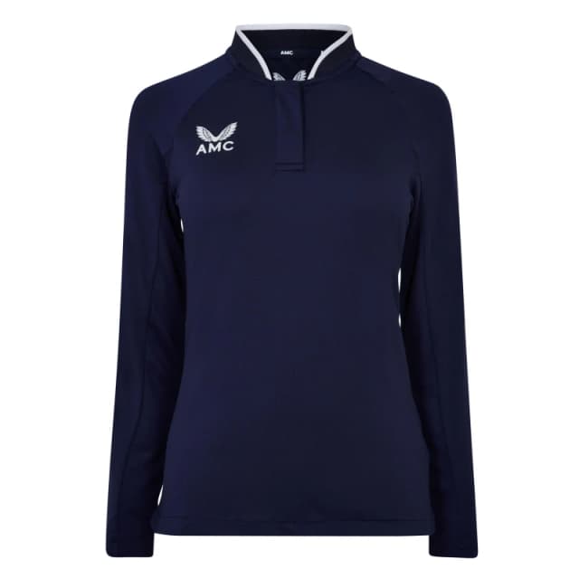 Castore Castore Long Sleeve Polo Top Womens - Blue 8 Female