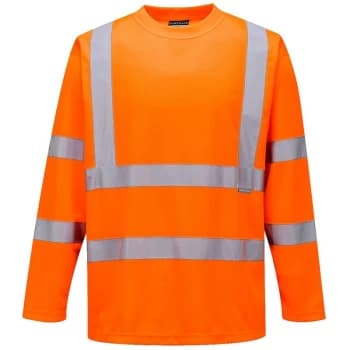 S178ORRXXL - sz 2XL Hi-Vis Long Sleeved T-Shirt - S178 Orange - Portwest
