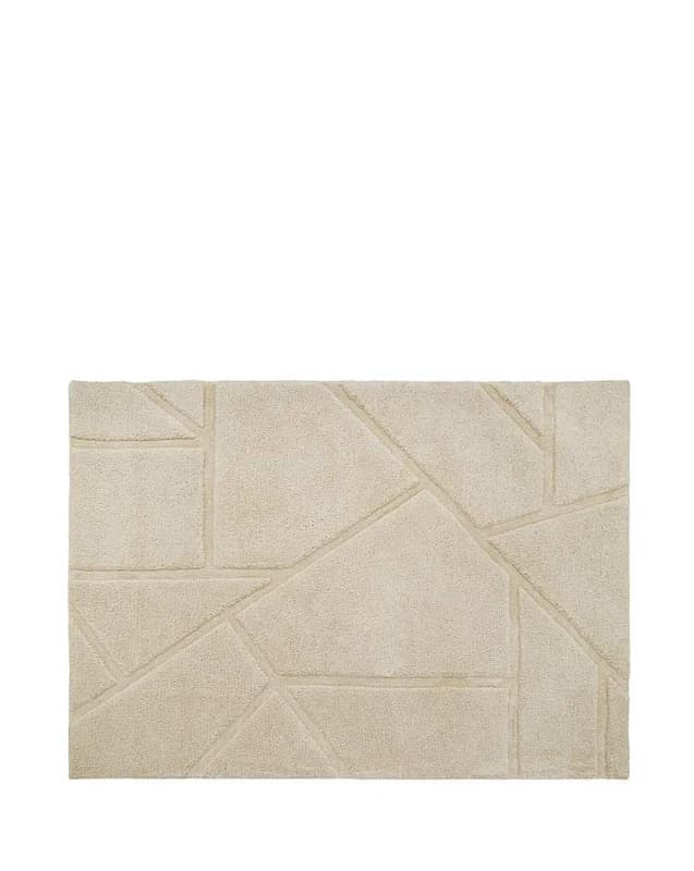 Origins Stack Geometric Rug Cream - Origins - Size: 120X170 Cream 120X170 HR94004